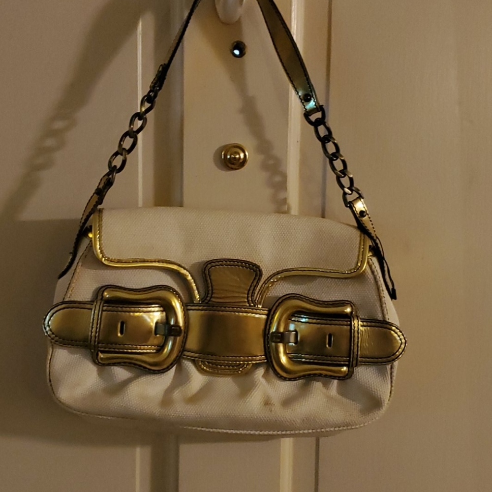 Authentic Fendi Bi Bis Gold creme - Picture 2 of 10